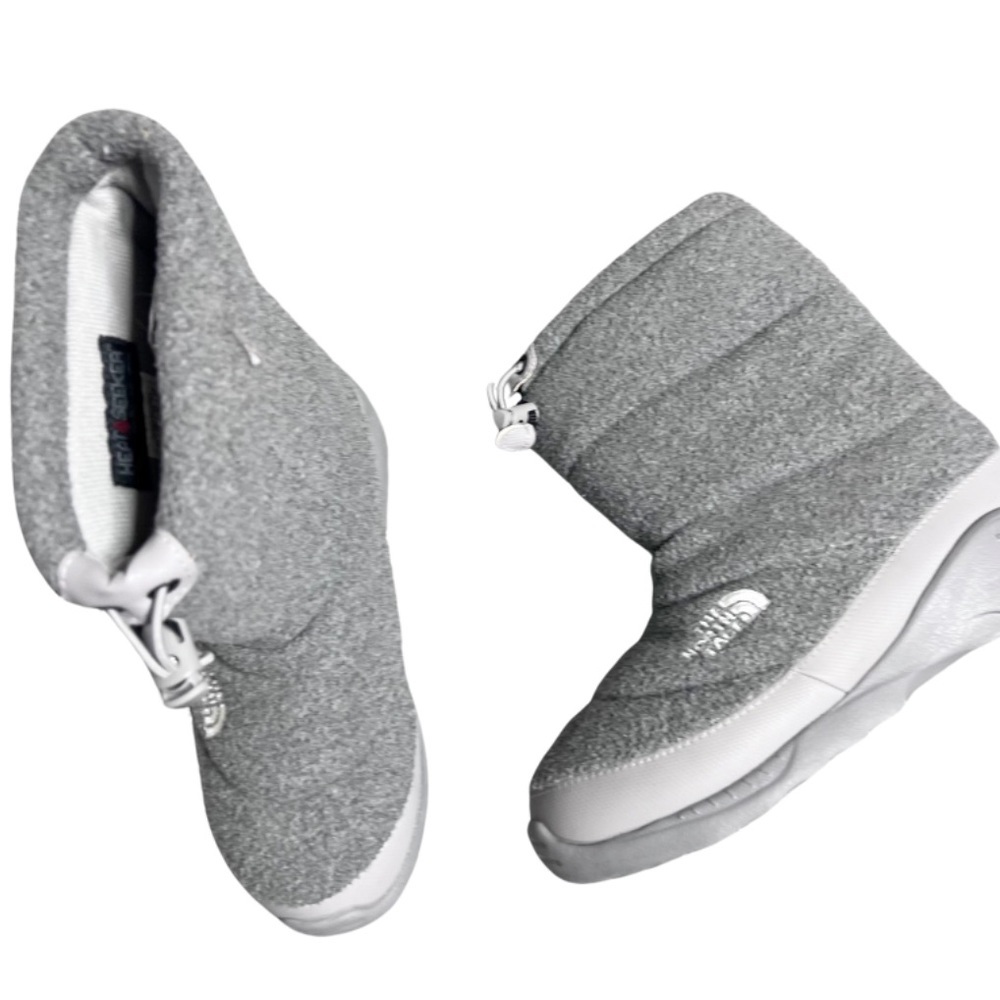 North Face Womens Heat Seeker 200 Fleece Low Rise Winter Weatherproof Gray Boots - Picture 9 of 16